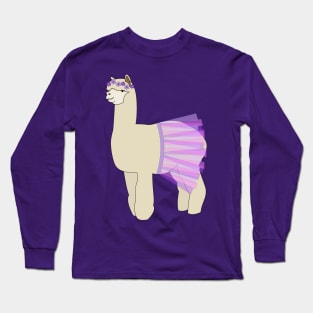 Ballerina Alpaca with Tutu Digital Art | illusima Long Sleeve T-Shirt